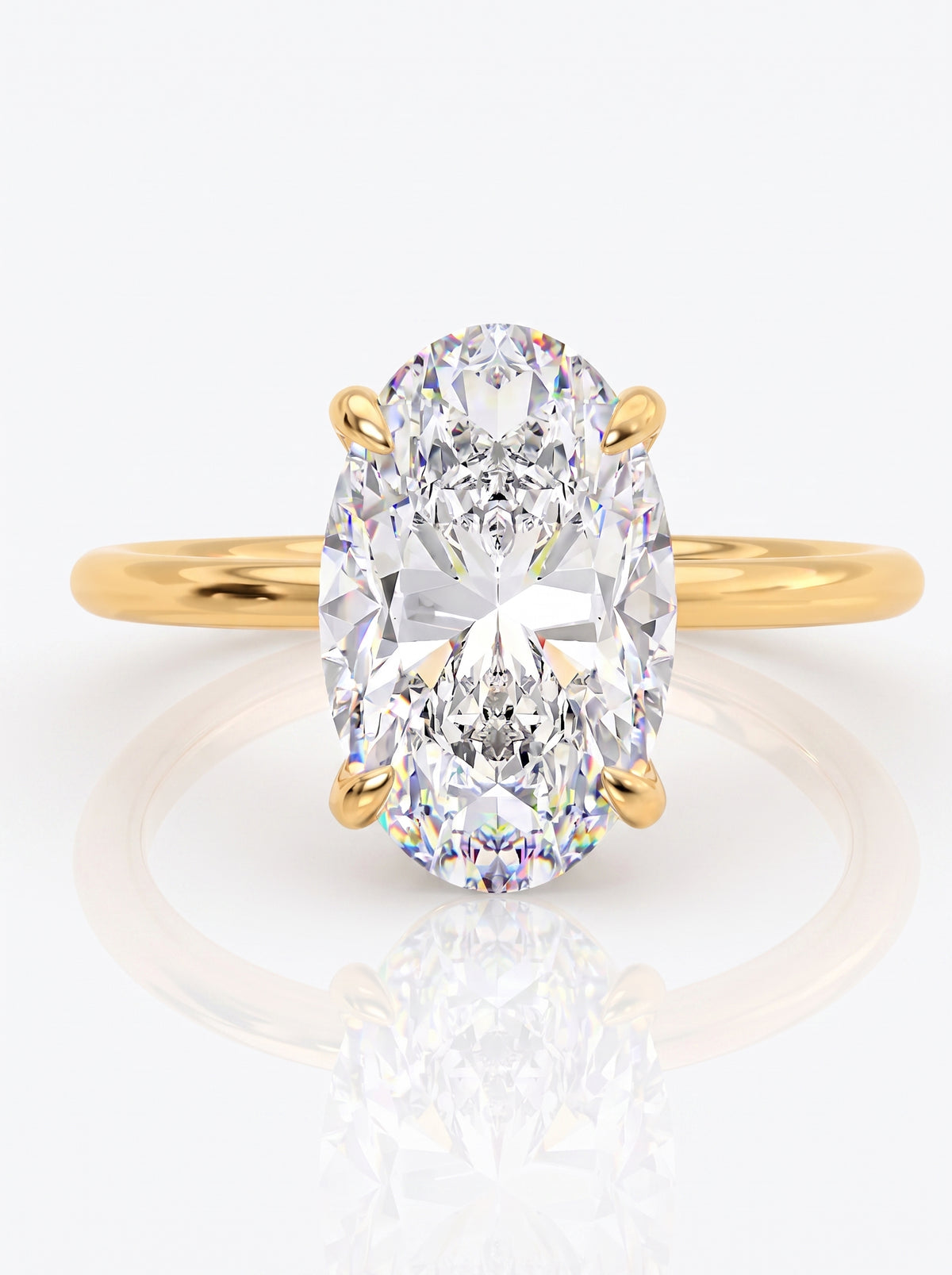 Theia Oval Diamond Ring｜925 Sterling Silver