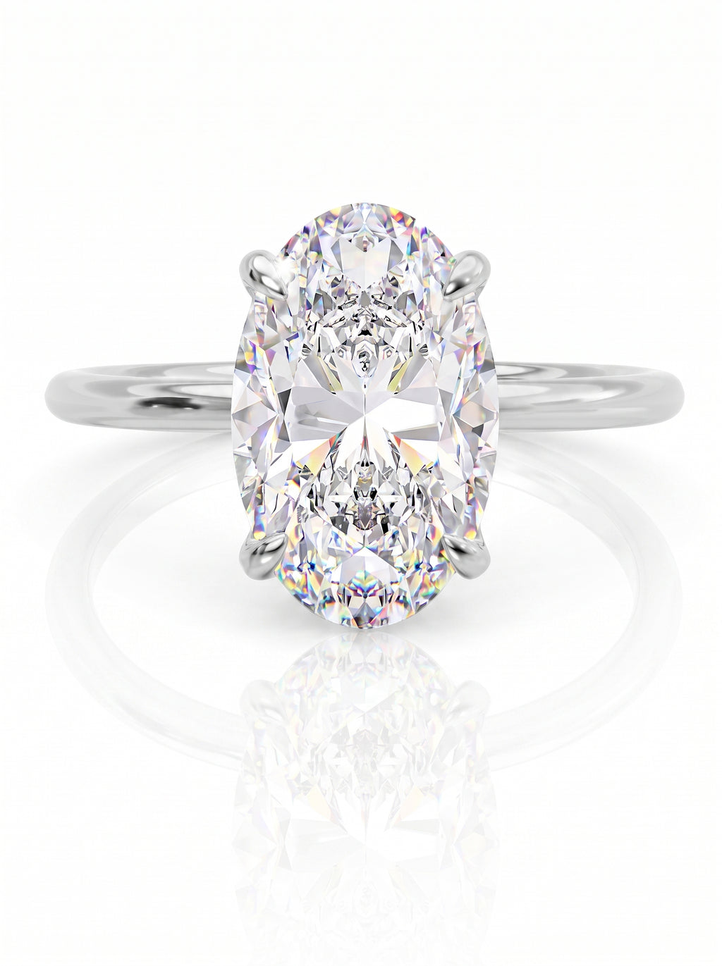 Theia Oval Diamond Ring｜925 Sterling Silver