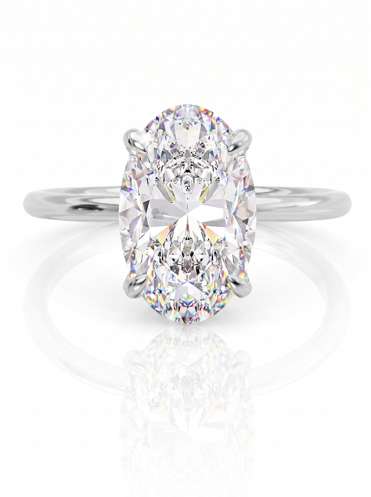 Theia Oval Diamond Ring｜925 Sterling Silver