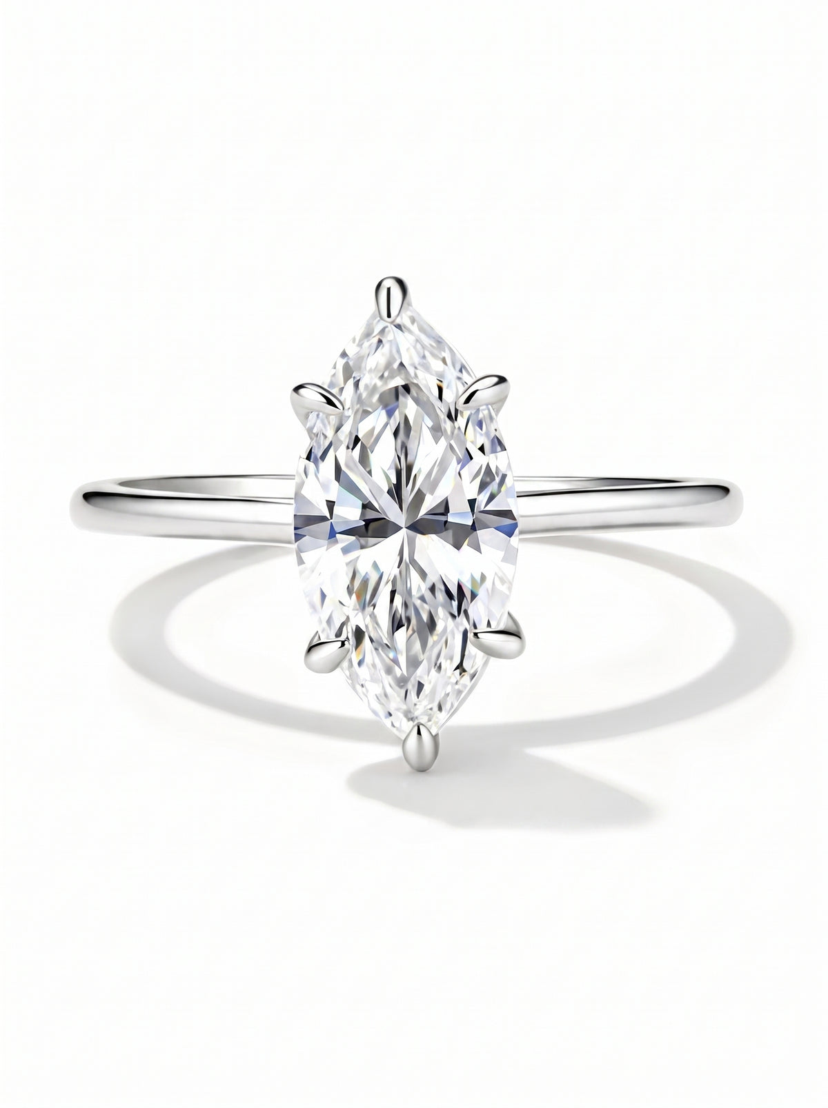 Marchioness Moissanite Ring｜925 Sterling Silver